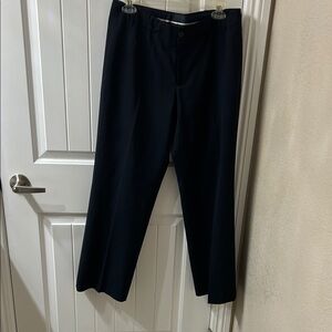 Classic Blue wide-Leg dress Trousers
